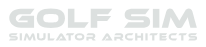 Golf Simulator Greece - Simulator Architects official logo in white font